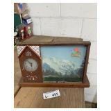 Anheuser Busch? Lighted Clock Decor