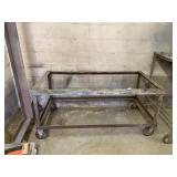 Metal Rolling Shop Table Frame (no top)