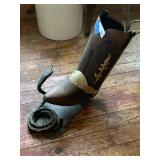 Metal Cowboy Boot Snake Decor