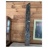 Wood WELCOME Sign