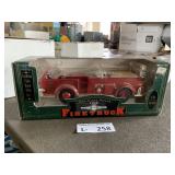 American LA France Fire Truck Die Cast Bank