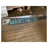 Antique Cross Cut Saw "Mantiques"