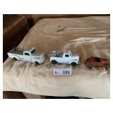 (3) Metal Toy Trucks Car