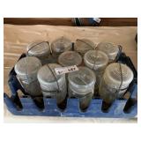 Vintage Glass Snap Lid Jars