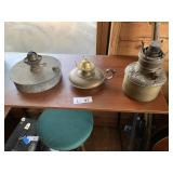 Vintage Metal Oil Lamps