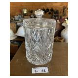 Cut Crystal Biscuit Jar