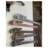 (5) Pipe Wrenches
