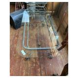 Metal Glass Top Coffee Table