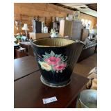 Hand Painted Ash Bucket