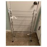 Rolling Metal Wire Deck Cart