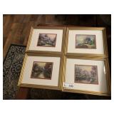 (4) Small Wall Decor Art Pictures