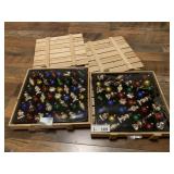 Small Christmas Ornament Collection in Wood Boxes