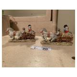 (2) Vintage Lefton Colonial Village