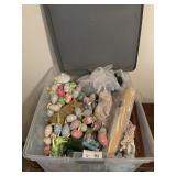 Plastic Tote & Contents