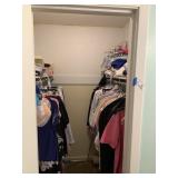 Womens Clothes in Closet