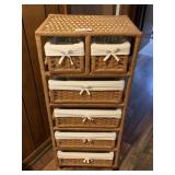Rolling Wicker Storage