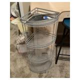 Metal 4 Tier Corner Shelf