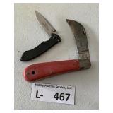 (2) Pocket Knives Boker, Buck