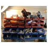 MIsc Hardware in Plastic Bins