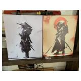 (2) Ninja Wall Decor