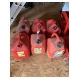 (6) Plastic Gas Cans