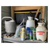 Sprayers, Plastic Water Can, Bug Spray Top Shelf
