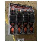 NIP 4pk Ratchet Tie Downs