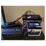 Power Inverter, Batteries, Charger