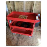 Metal Rolling Shop Cart (like new)