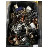 27gal Plastic Storage Tote - Extension Cords