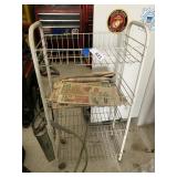 Small Metal Rolling Shelf & Grease Gun