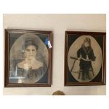 (2) Vintage Pictures Wall Decor