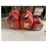 (3) Plastic Gas Cans
