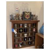 Shot Glasses & Wood Shelf