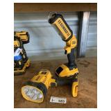 (2) DeWalt 20V Flashlights