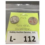 (2) Silver Quarters