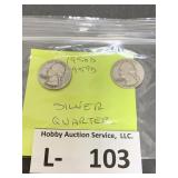 (2) Silver Quarters