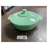 Fire-King Jadeite Covered Dish