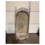 Large Vintage Wooden Dough Bowl / Trencher