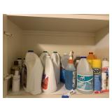Cleaning Chemicals Supplies Upper Cabinet