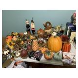 MIsc Fall Decor in Plastic Tote