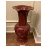 Chinese Oxblood Porcelain Vase w/Flaring Neck
