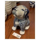 Blue & White Porcelain Dog by Andrea