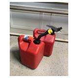 (2) Plastic Gas Cans