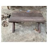 Small Wooden Bench Table