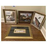 (4) Outdoor Themed Wall Art (Cabin Decor)