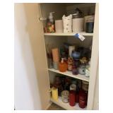 Candles, etc in Cabinet