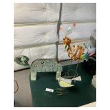 (3) Metal Yard Decor