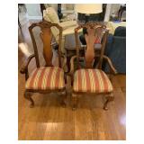 Pair Queen Anne Syle Dining Chairs Broyhill?