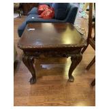 Chippendale Style Carved Mahogany Side Table
